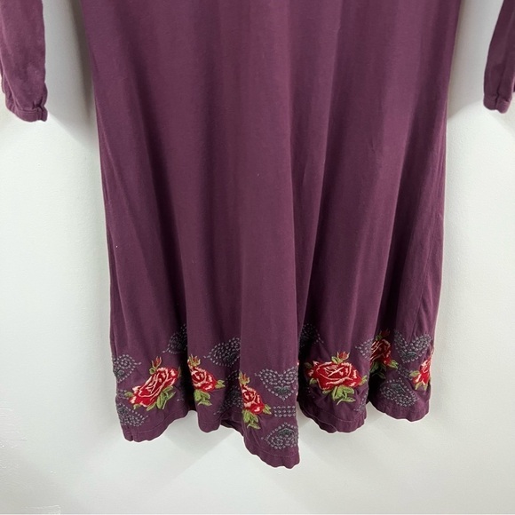 JW Los Angeles Embroidered Rose Heart Cotton Dress - Picture 11 of 13